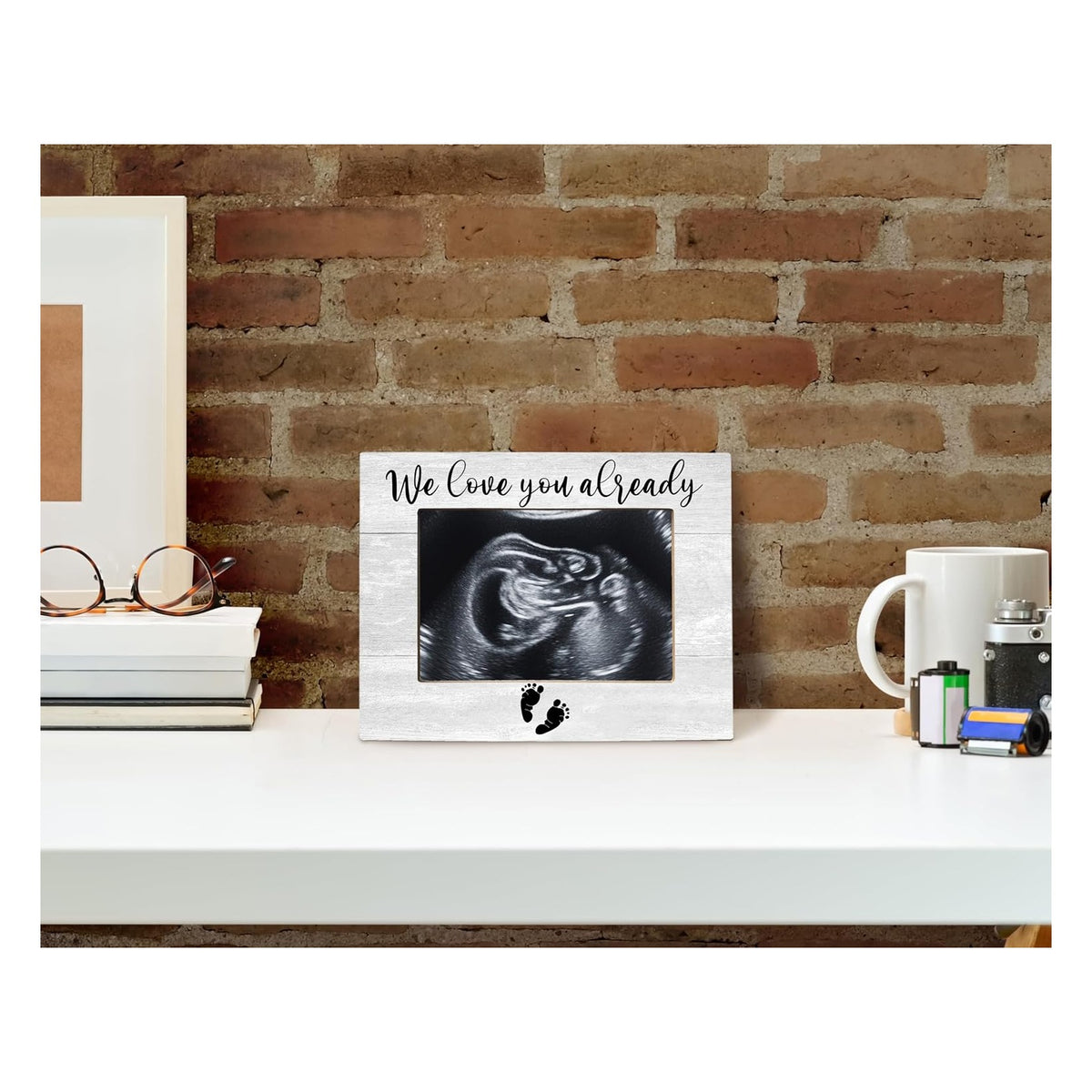 Baby Ultrasound Picture Frame, We Love You Already, Pregnancy Gifts for Expecting Mom, Pregnancy Announcement for Grandma, Pregnancy Announcement, Nursery Decor, Photo Frame 8x10