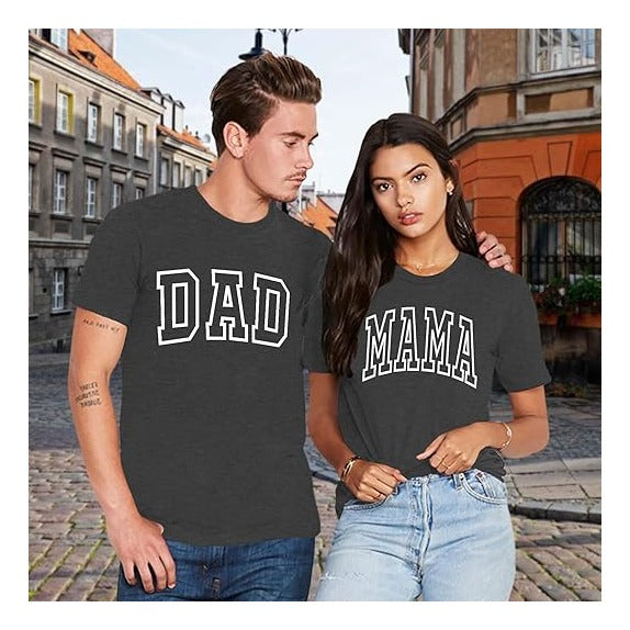 Mom Shirt Dad Shirt Mom Dad Parents Shirts Pregnancy Announcement Tshirts Matching Outfits Couple T-Shirts