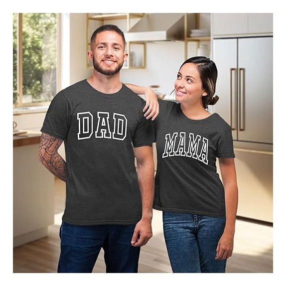 Mom Shirt Dad Shirt Mom Dad Parents Shirts Pregnancy Announcement Tshirts Matching Outfits Couple T-Shirts