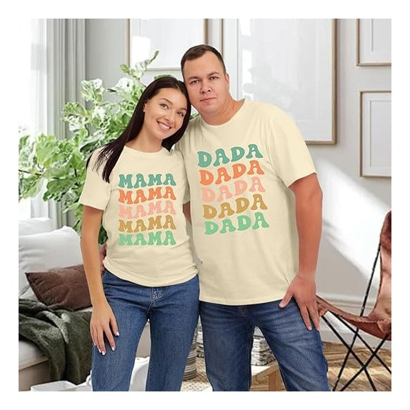 Mom Shirt Dad Shirt Mom Dad Parents Shirts Pregnancy Announcement Tshirts Matching Outfits Couple T-Shirts