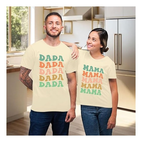 Mom Shirt Dad Shirt Mom Dad Parents Shirts Pregnancy Announcement Tshirts Matching Outfits Couple T-Shirts