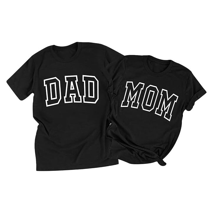 Mom Shirt Dad Shirt Mom Dad Parents Shirts Pregnancy Announcement Tshirts Matching Outfits Couple T-Shirts