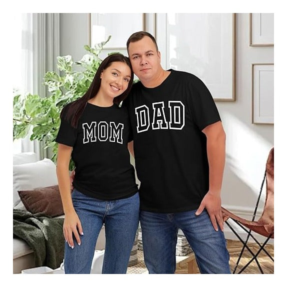 Mom Shirt Dad Shirt Mom Dad Parents Shirts Pregnancy Announcement Tshirts Matching Outfits Couple T-Shirts