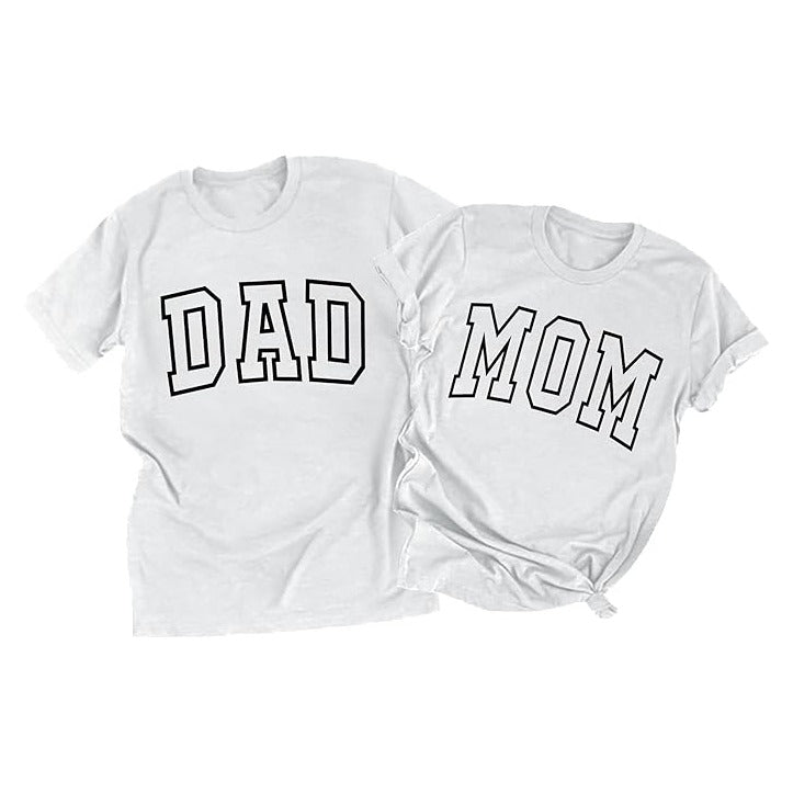 Mom Shirt Dad Shirt Mom Dad Parents Shirts Pregnancy Announcement Tshirts Matching Outfits Couple T-Shirts