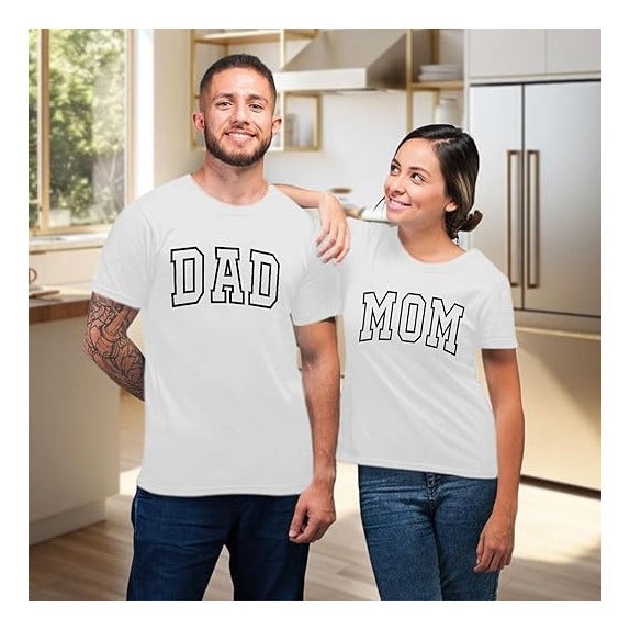 Mom Shirt Dad Shirt Mom Dad Parents Shirts Pregnancy Announcement Tshirts Matching Outfits Couple T-Shirts