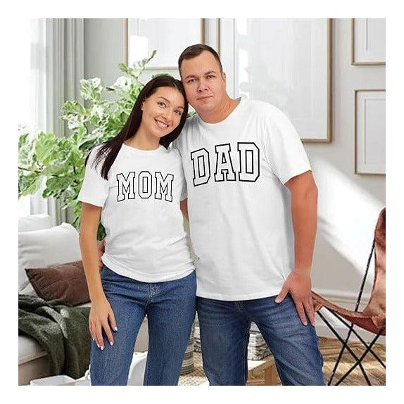 Mom Shirt Dad Shirt Mom Dad Parents Shirts Pregnancy Announcement Tshirts Matching Outfits Couple T-Shirts