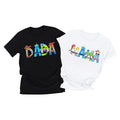 Toy Dad Shirt Toys Mom T-Shirts Funny Mama and Dada Shirts Matching Birthday Top Family Vacation Cartoon Tee
