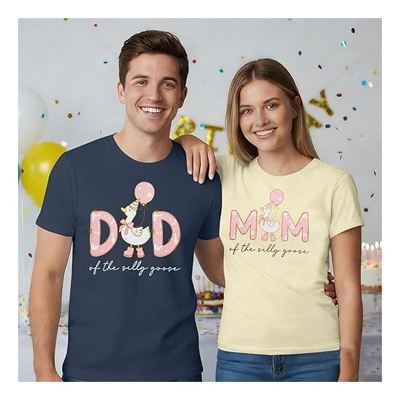 Toy Dad Shirt Toys Mom T-Shirts Funny Mama and Dada Shirts Matching Birthday Top Family Vacation Cartoon Tee