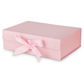 Gift Box with Lid for Presents 10.5x7.5x3.1 Inches with Ribbon and Magnetic Closure
