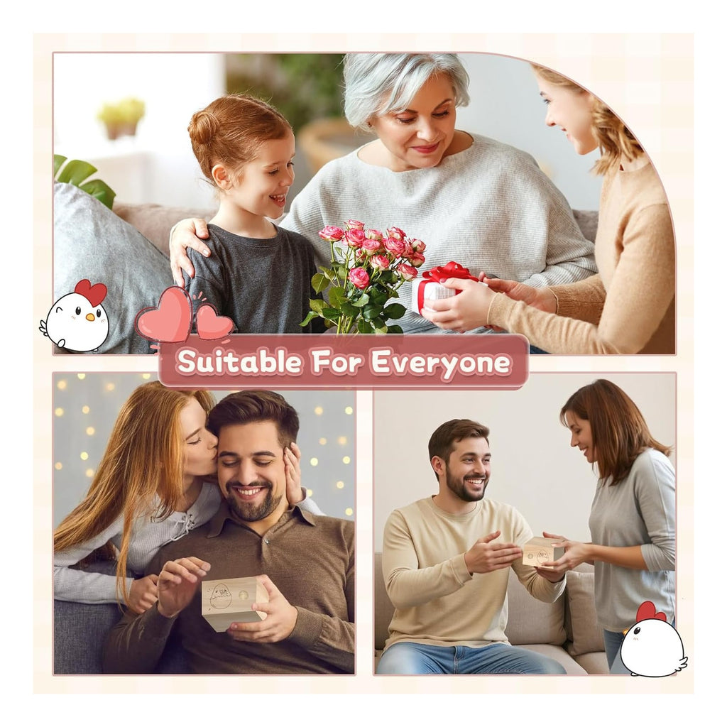 Egg Baby Announcement Reveal Ideas, Surprise Pregnancy Announcement Wood Box for Grandparents Husband Parents Friends, Baby Fun Gifts Box Idea