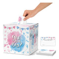 Name Suggestion Tickets For Baby Shower, Little Bear Balloon Themed Baby Shower Card Box and Advice Cards, Party Games Decorations Supplies, 1 Name Suggestion Card Collection Box & 50 Cards
