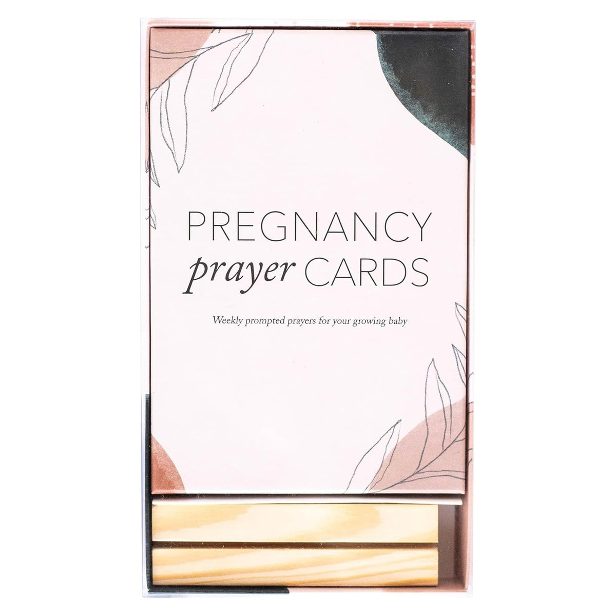 20 Pregnancy Prayer Cards – Warm Weekly Prayer, Bible Verse Pregnancy Affirmation Cards w/Stand - 42 Weeks Postpartum Gifts for New Mom