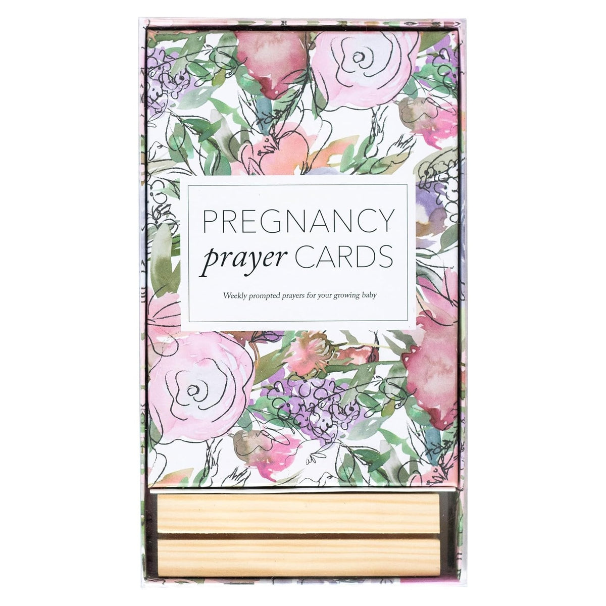 20 Pregnancy Prayer Cards – Warm Weekly Prayer, Bible Verse Pregnancy Affirmation Cards w/Stand - 42 Weeks Postpartum Gifts for New Mom