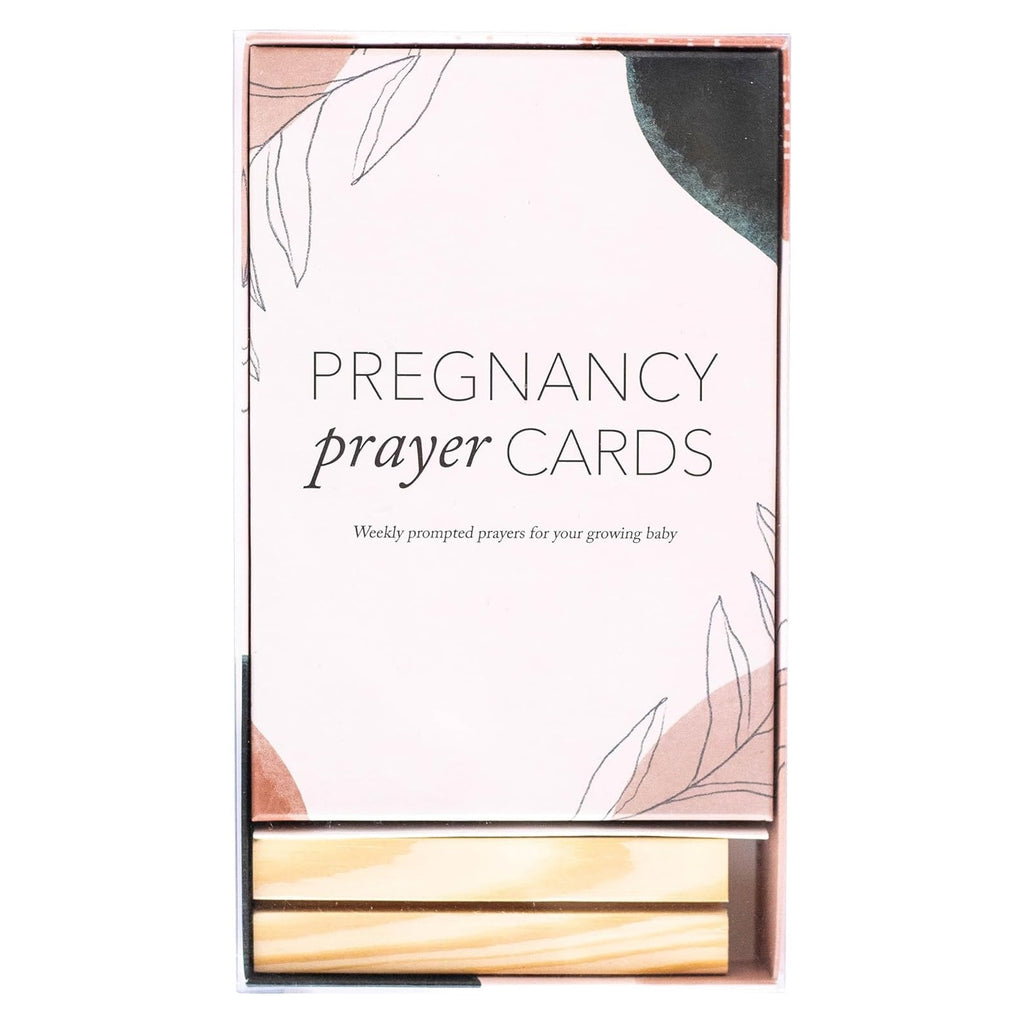 20 Pregnancy Prayer Cards – Warm Weekly Prayer, Bible Verse Pregnancy Affirmation Cards w/Stand - 42 Weeks Postpartum Gifts for New Mom )