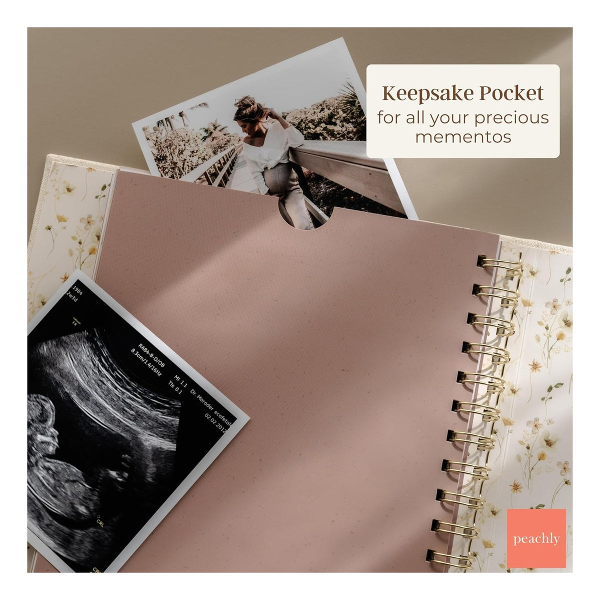 Pregnancy Journal - Linen Pregnancy Book to Capture Every Milestone - Pregnancy Must Haves - Baby Book Keepsake Pregnancy Journals For First Time Moms and Experienced Moms