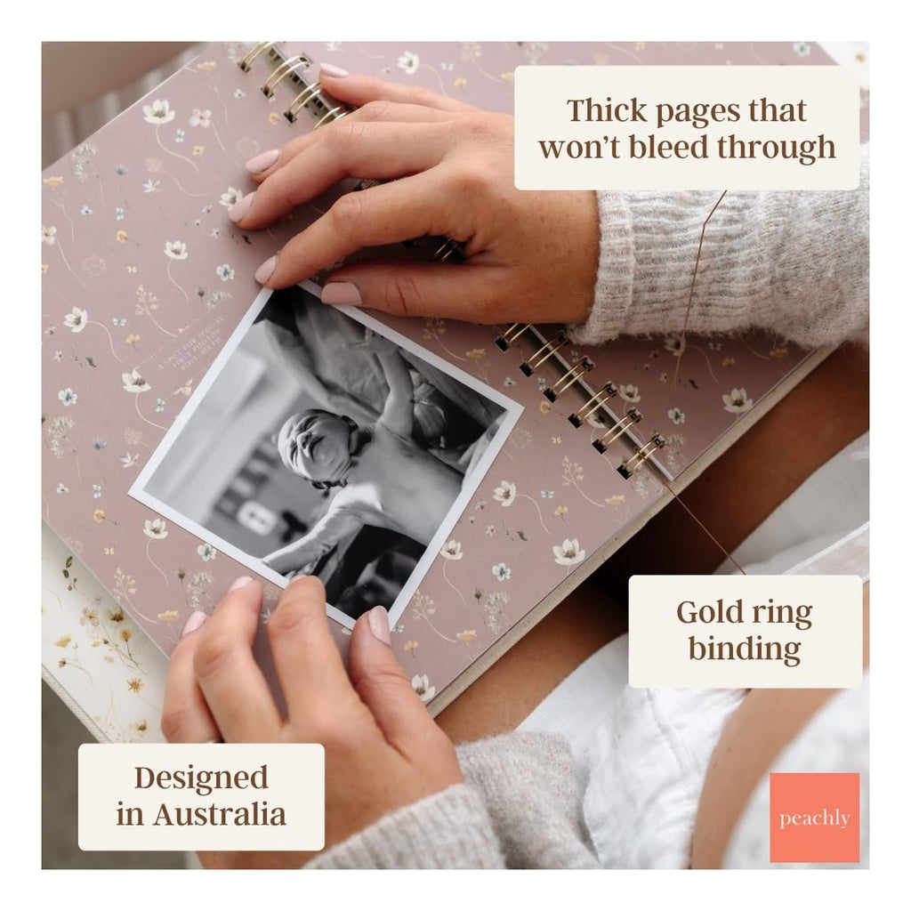 Pregnancy Journal - Linen Pregnancy Book to Capture Every Milestone - Pregnancy Must Haves - Baby Book Keepsake Pregnancy Journals For First Time Moms and Experienced Moms