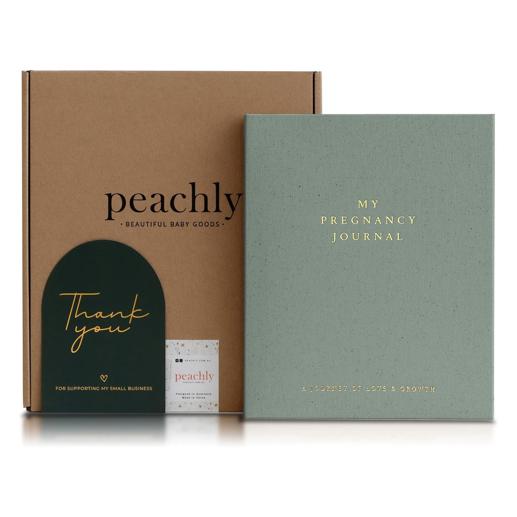 Pregnancy Journal - Linen Pregnancy Book to Capture Every Milestone - Pregnancy Must Haves - Baby Book Keepsake Pregnancy Journals For First Time Moms and Experienced Moms