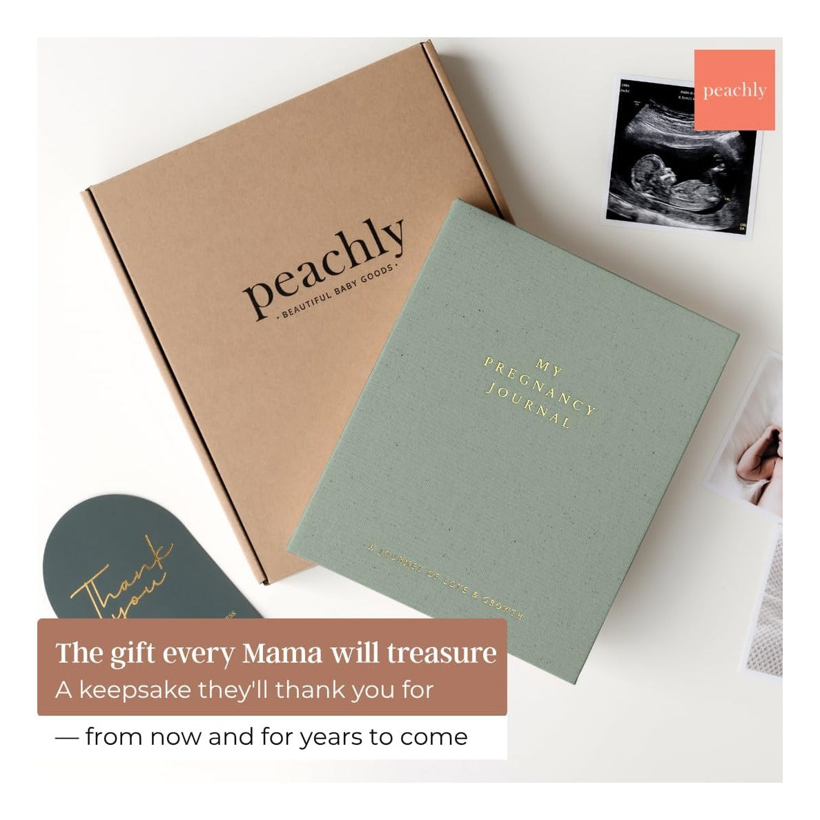 Pregnancy Journal - Linen Pregnancy Book to Capture Every Milestone - Pregnancy Must Haves - Baby Book Keepsake Pregnancy Journals For First Time Moms and Experienced Moms