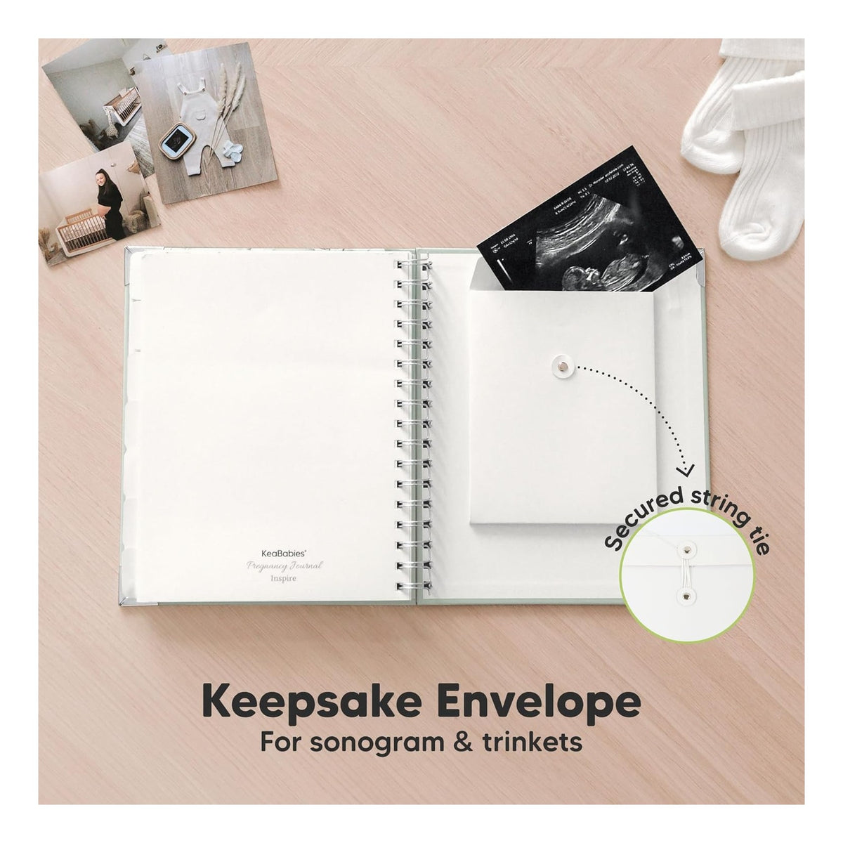 Pregnancy Journal for First Time Moms Gifts - 90 Pages Hardcover Pregnancy Memory Book, Beautiful & Cute Baby Book Keepsake, Ultrasound Baby Scrapbook, Mom To Be Gift