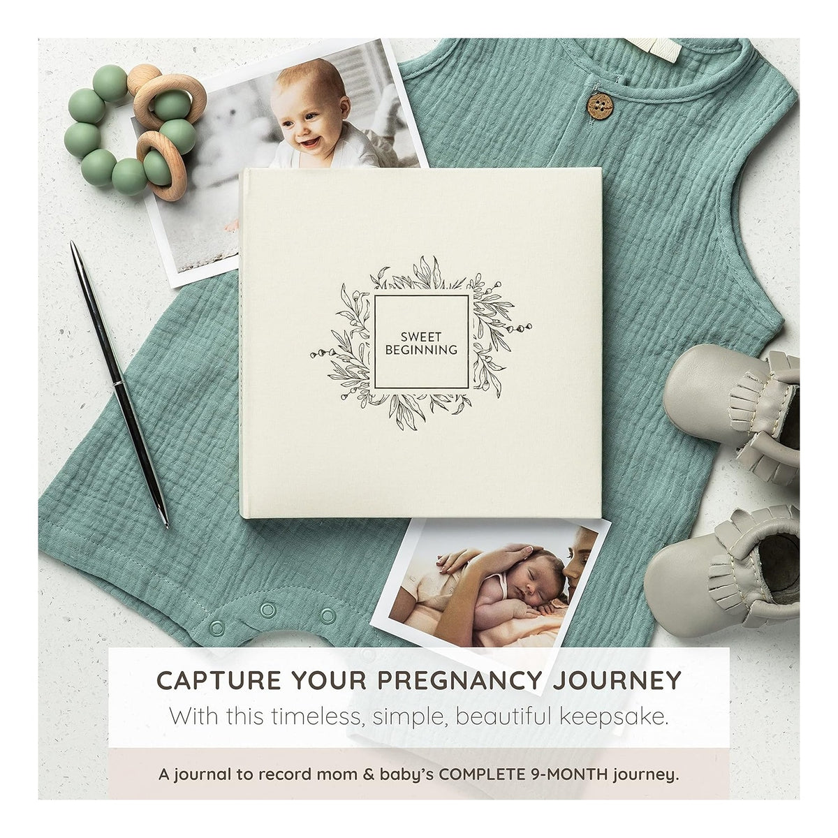 Pregnancy Journal to Cherish Forever - A Pregnancy Book to Capture Every Milestone of Mom & Baby’s 9-Month Journey - Pregnancy Baby Journal For Expecting First Time Moms & Experienced Moms