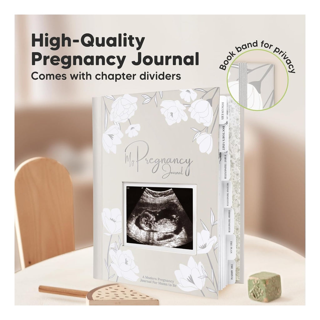 Pregnancy Journal, Pregnancy Announcements - 80 Pages Hard Cover Baby Books For Mom To Be Gift, Baby Memory Book Keepsake, Gender Reveal Gifts For New Moms, Shower & Registry