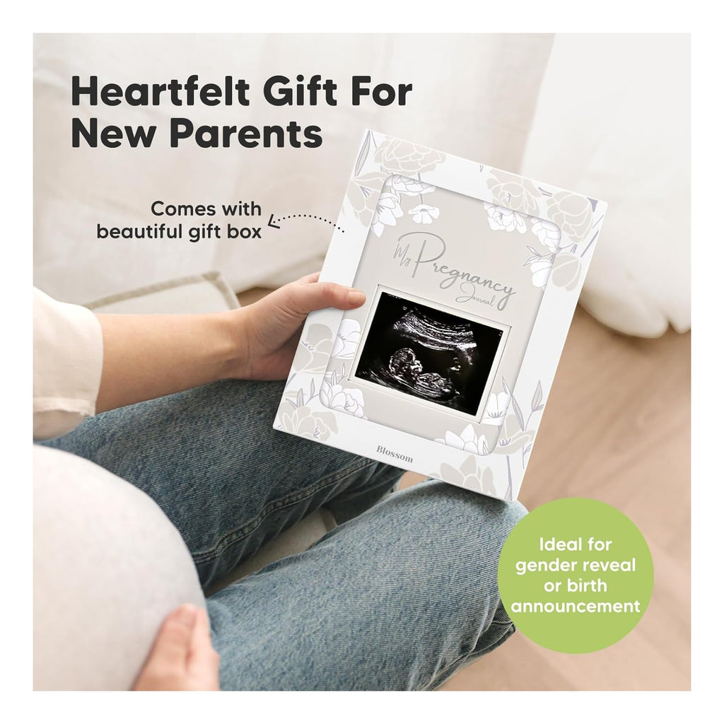 Pregnancy Journal, Pregnancy Announcements - 80 Pages Hard Cover Baby Books For Mom To Be Gift, Baby Memory Book Keepsake, Gender Reveal Gifts For New Moms, Shower & Registry