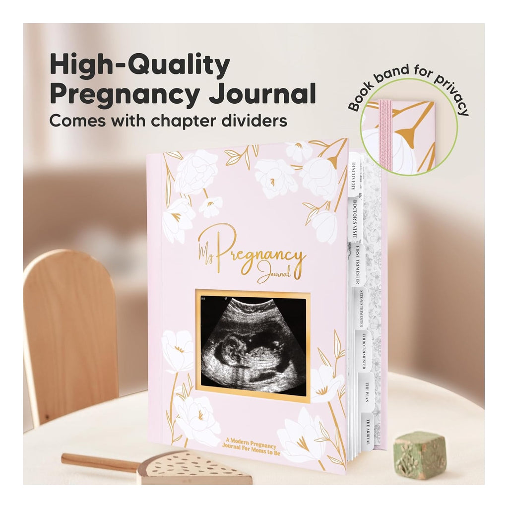 Pregnancy Journal, Pregnancy Announcements - 80 Pages Hard Cover Baby Books For Mom To Be Gift, Baby Memory Book Keepsake, Gender Reveal Gifts For New Moms, Shower & Registry