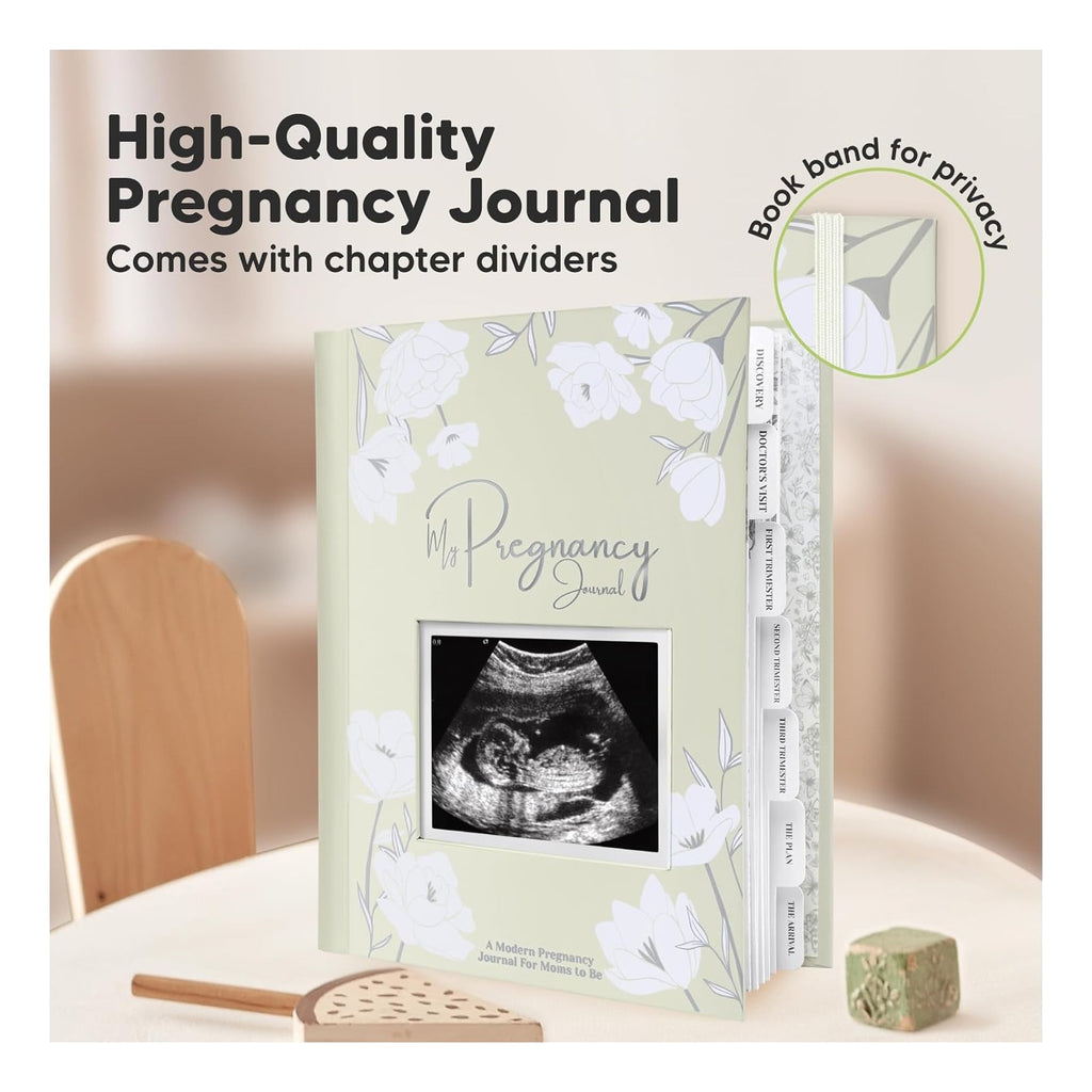 Pregnancy Journal, Pregnancy Announcements - 80 Pages Hard Cover Baby Books For Mom To Be Gift, Baby Memory Book Keepsake, Gender Reveal Gifts For New Moms, Shower & Registry