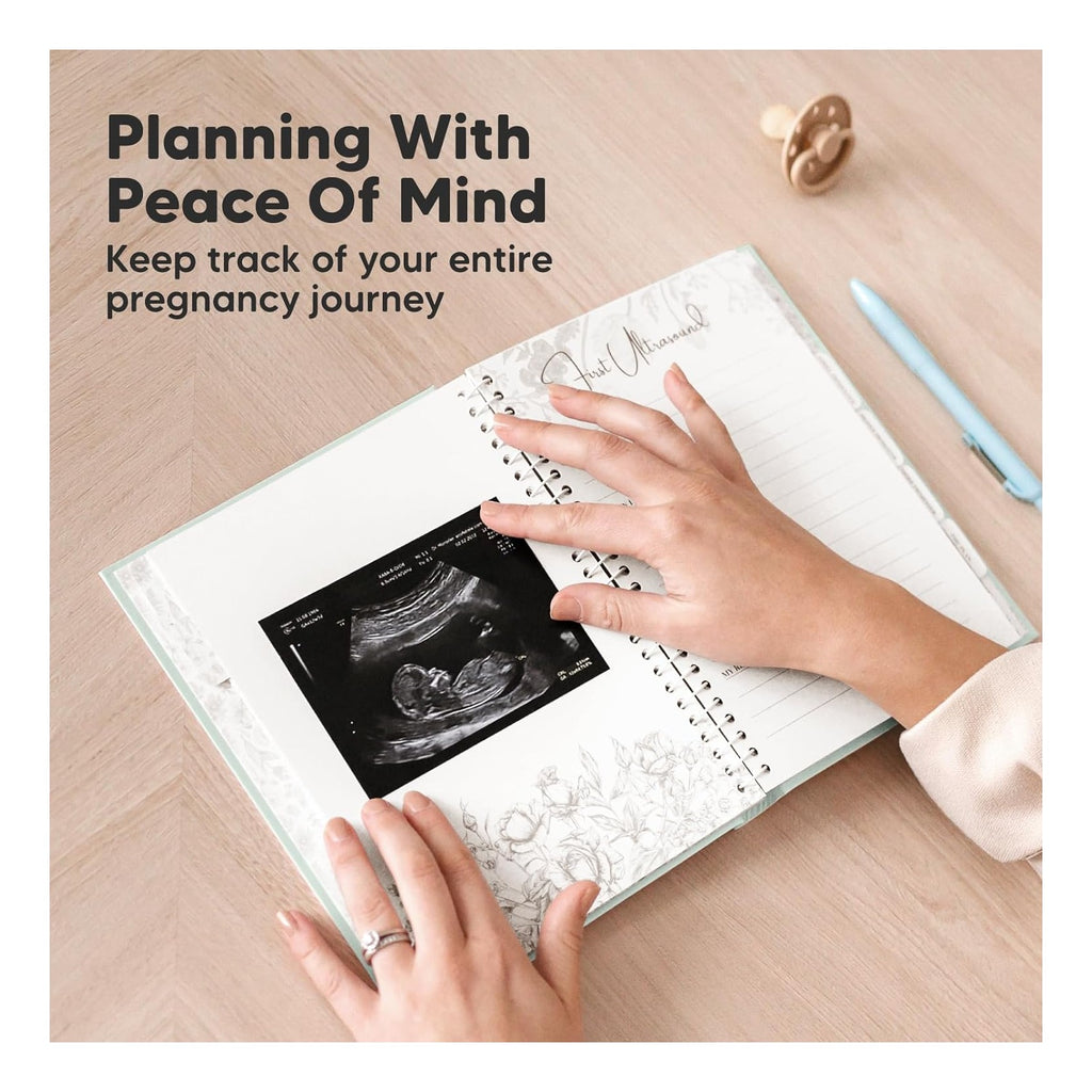 Pregnancy Journal, Pregnancy Announcements - 80 Pages Hard Cover Baby Books For Mom To Be Gift, Baby Memory Book Keepsake, Gender Reveal Gifts For New Moms, Shower & Registry