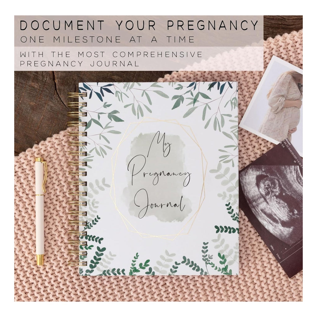 Pregnancy Journal for First Time Moms | Weekly Pregnancy Tracker & Baby Book | 200-Page Maternity Journal | Pregnancy Must Haves Keepsake Gift | Premium Hardcover Pregnancy Book for Expecting Moms