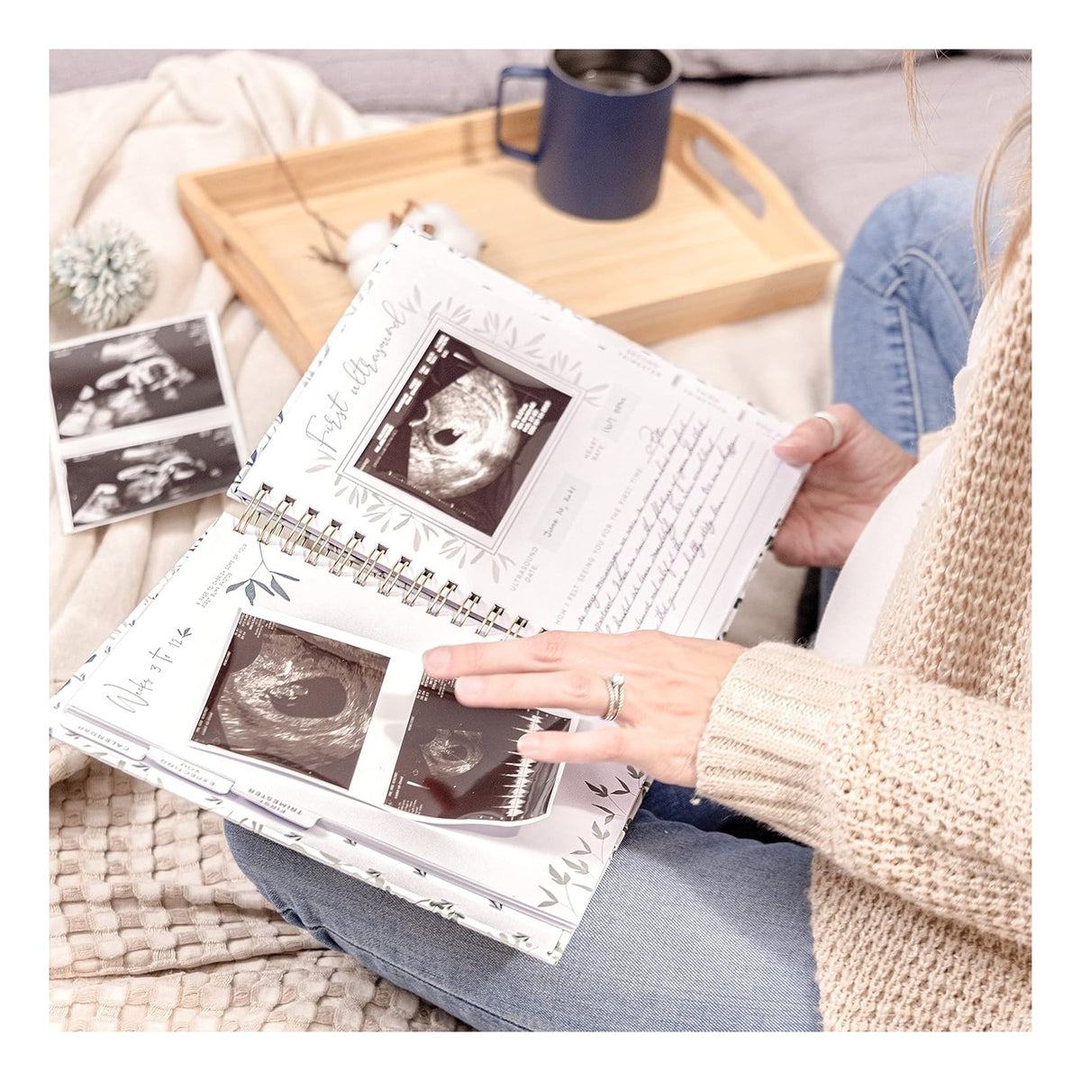 Pregnancy Journal for First Time Moms | Weekly Pregnancy Tracker & Baby Book | 200-Page Maternity Journal | Pregnancy Must Haves Keepsake Gift | Premium Hardcover Pregnancy Book for Expecting Moms