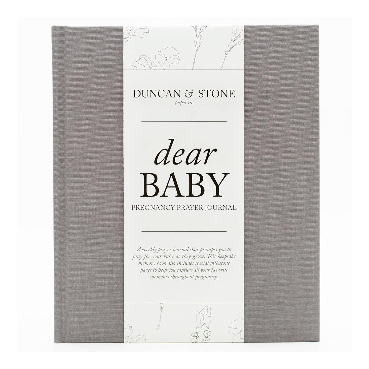 Pregnancy Prayer Journal - Christian Pregnancy Journal For Milestones - Linen-Bound Baby Book Keepsake - Gifts For Expecting Moms