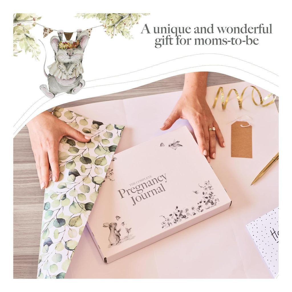 Pregnancy Journal – Weekly Pregnancy Planner & Scrapbook, Ultrasound Photo Pages, Milestone Trackers & First‑Year Keepsake Book - Pregnant Gifts For New Mom