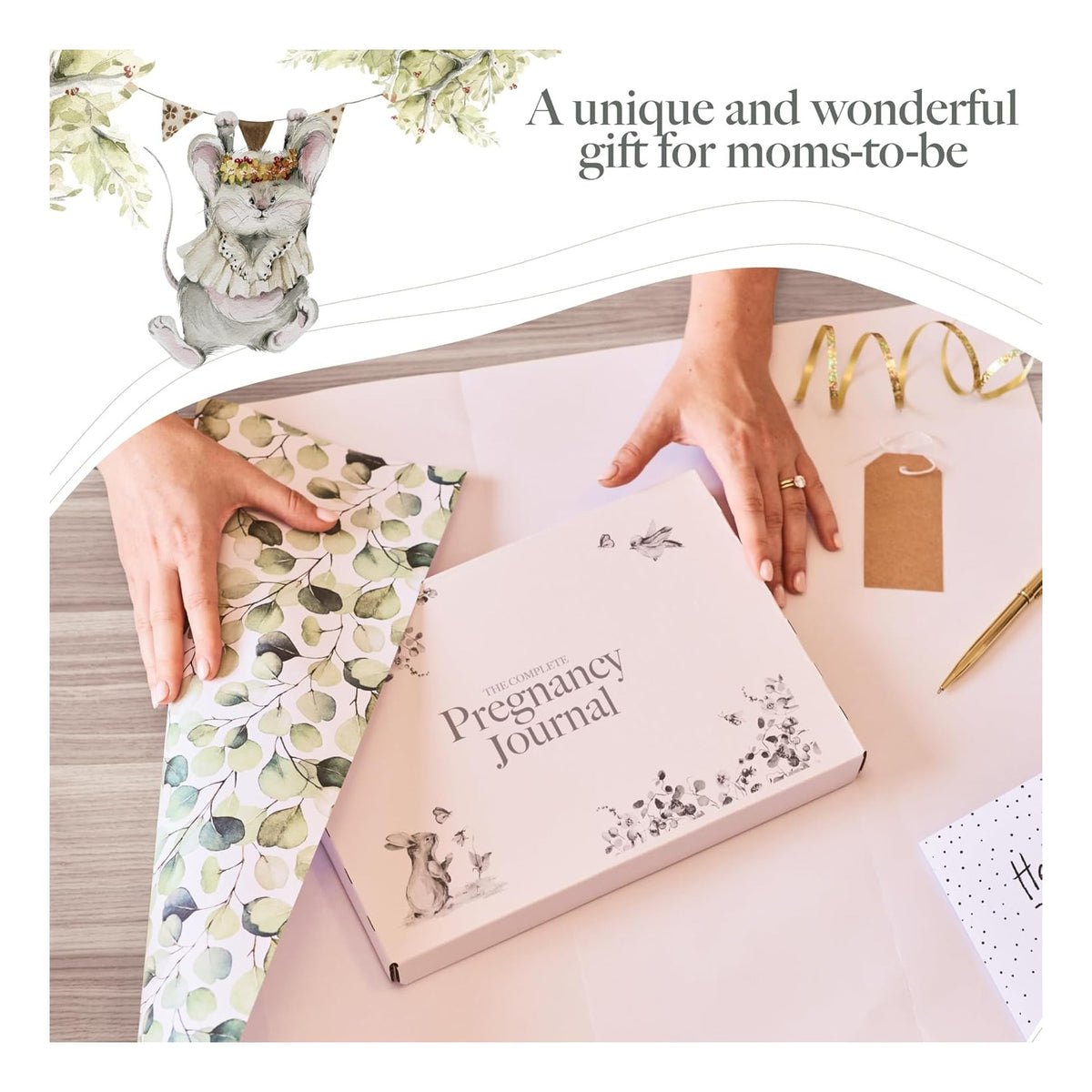 Pregnancy Journal – Weekly Pregnancy Planner & Scrapbook, Ultrasound Photo Pages, Milestone Trackers & First‑Year Keepsake Book - Pregnant Gifts For New Mom