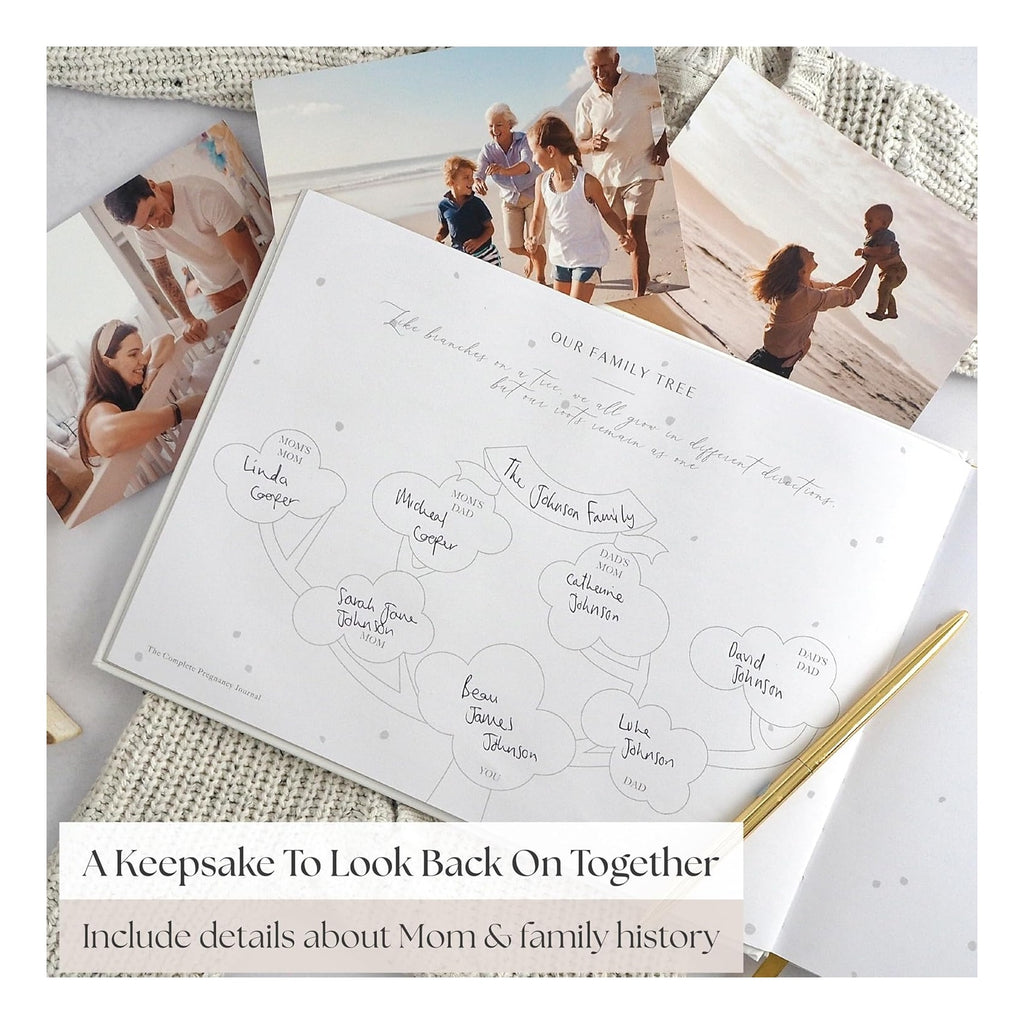 Pregnancy Journal – Weekly Pregnancy Planner & Scrapbook, Ultrasound Photo Pages, Milestone Trackers & First‑Year Keepsake Book - Pregnant Gifts For New Mom