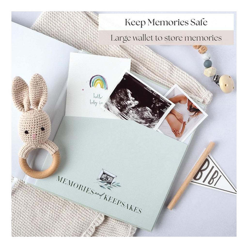 Pregnancy Journal – Weekly Pregnancy Planner & Scrapbook, Ultrasound Photo Pages, Milestone Trackers & First‑Year Keepsake Book - Pregnant Gifts For New Mom