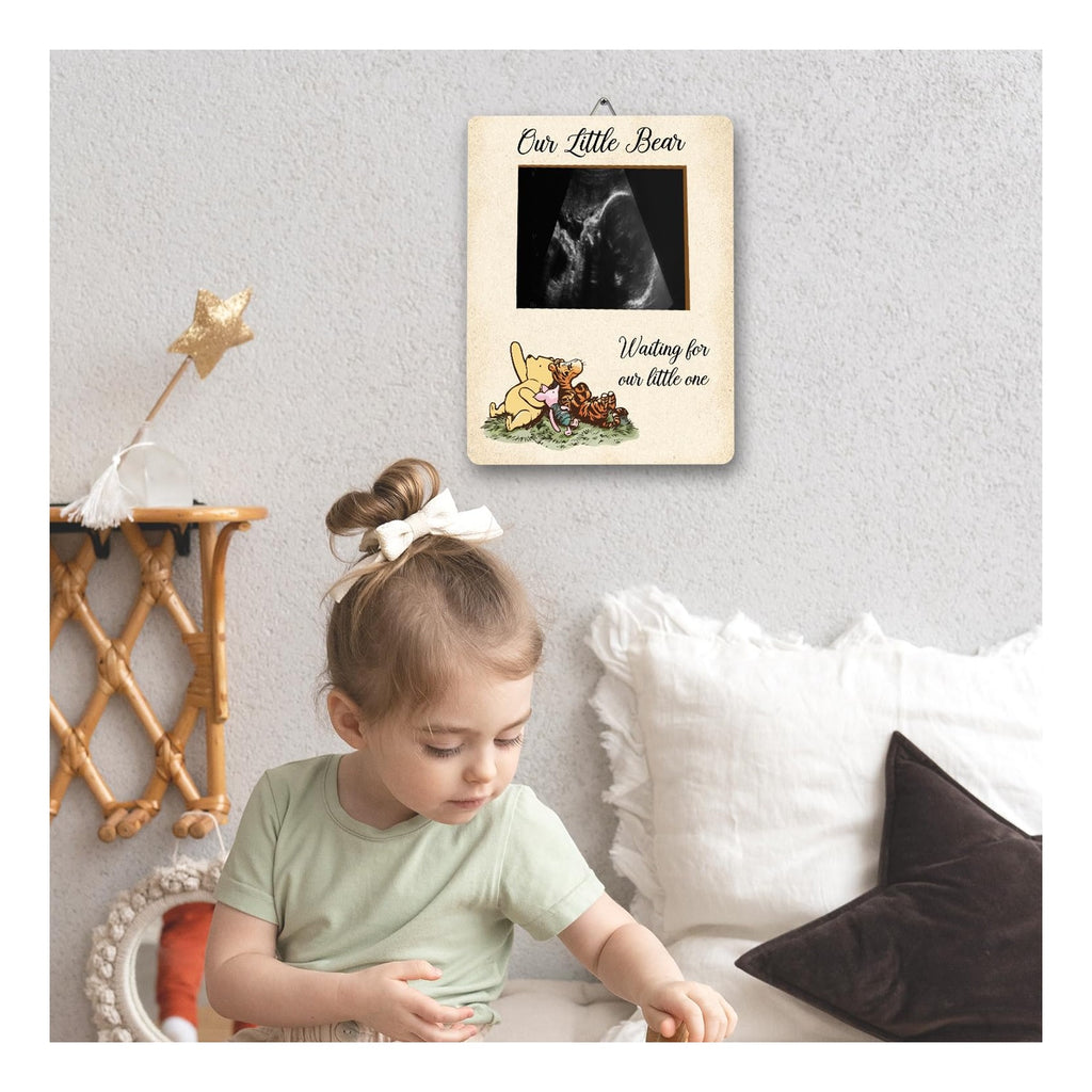 Baby Shower Decor - Picture Frame, Sign, Ultrasound Frame, Pregnancy Milestone Keepsake & Gender Reveal Decor