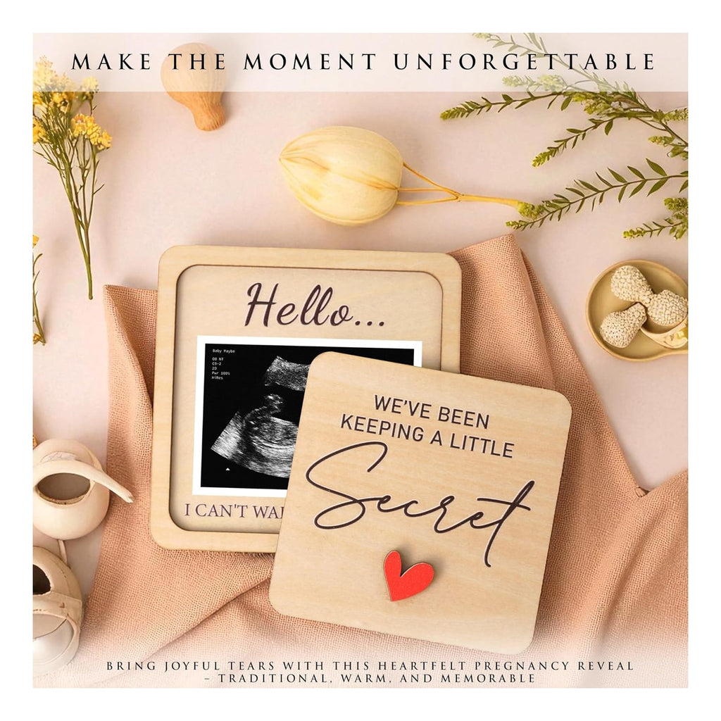 Grandparent Reveal Keepsake, Pregnancy Announcement for Grandparents, Baby Announcement Sign, Ultrasound Picture Frames Wooden Keepsake Box, First Time Grandparents Gift