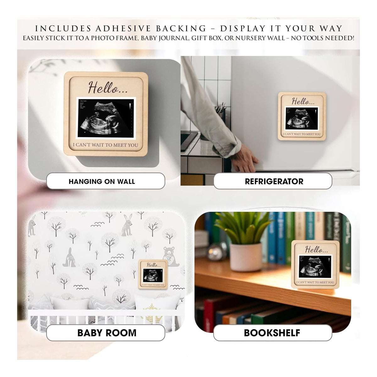 Grandparent Reveal Keepsake, Pregnancy Announcement for Grandparents, Baby Announcement Sign, Ultrasound Picture Frames Wooden Keepsake Box, First Time Grandparents Gift
