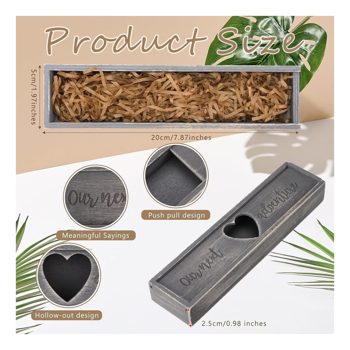 Pregnancy Test Gifts Box Keepsake Box Pregnancy Announcement for Husband Wooden Baby Reveal Announcements Surprise Ideas Test Holder Baby Souvenir for Dad Grandma Grandparents