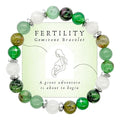 Bracelets For Women - Natural Crystals and Gemstones - 8mm Beaded Stretch Bracelet - One Size Fits All - Infertility Gifts For Women IVF Must Haves