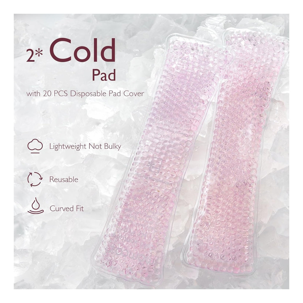 Postpartum Recovery Essentials Kit, Labor Delivery Mom Care Kit, Self-Absorbent Disposable Underwear Nipple Nursing Pads Upside Down Peri Bottle Cold Pads Cooling Foam Canvas Bag Set