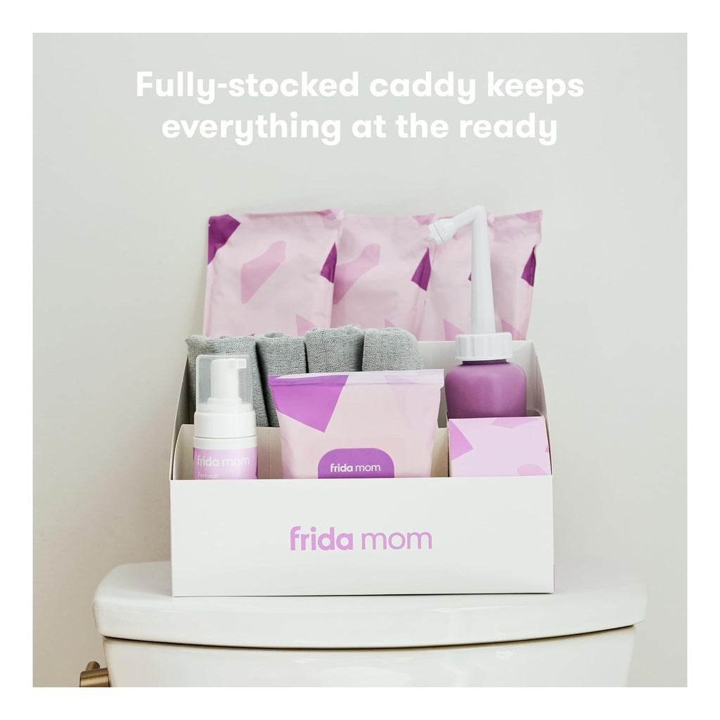 Postpartum Essentials Kit Gift Set, Hospital Bag Must Haves for New Mom, Includes 4 Disposable Postpartum Underwear, 4 Ice Maxi Pads, Perineal Healing Foam & 24 Pad Liners & Peri Bottle