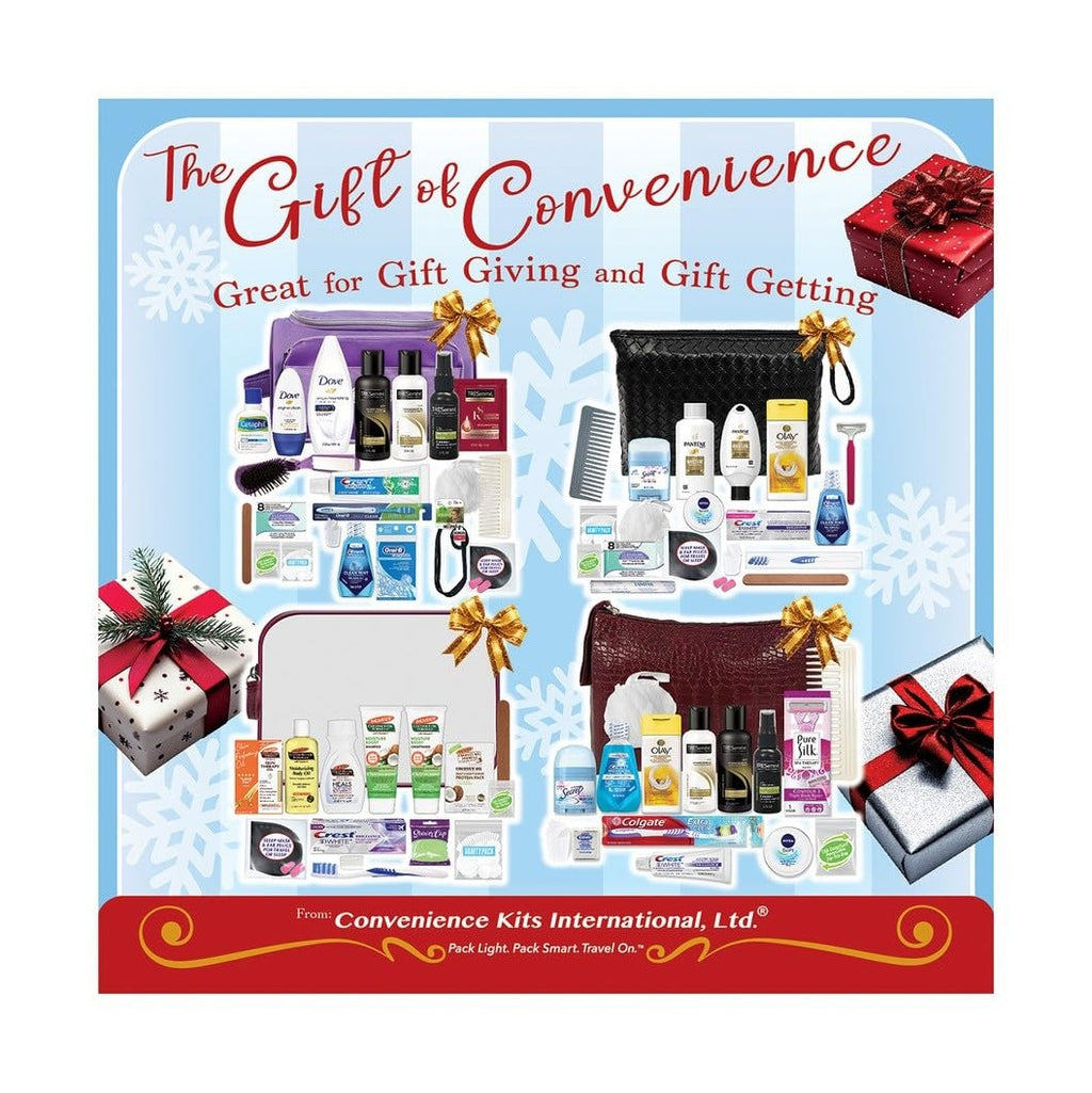 International Women's Deluxe 10 Piece Kit with Travel Size TSA Compliant Essentials Featuring: Pantene Hair Products in Reusable Toiletry Zippered Bag