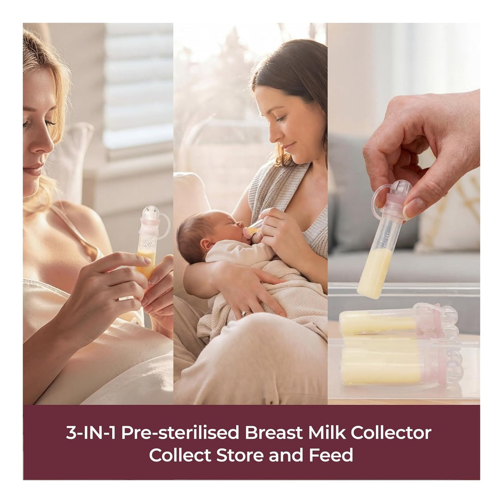 Postpartum Essentials Kit, Initiate breastfeeding for New Moms, Hospital Bag Must Haves with Nursing Pads, Hot & Cold Breast Pads, Nipple Cream, Colostrum Collectors and Milk Storage Bags