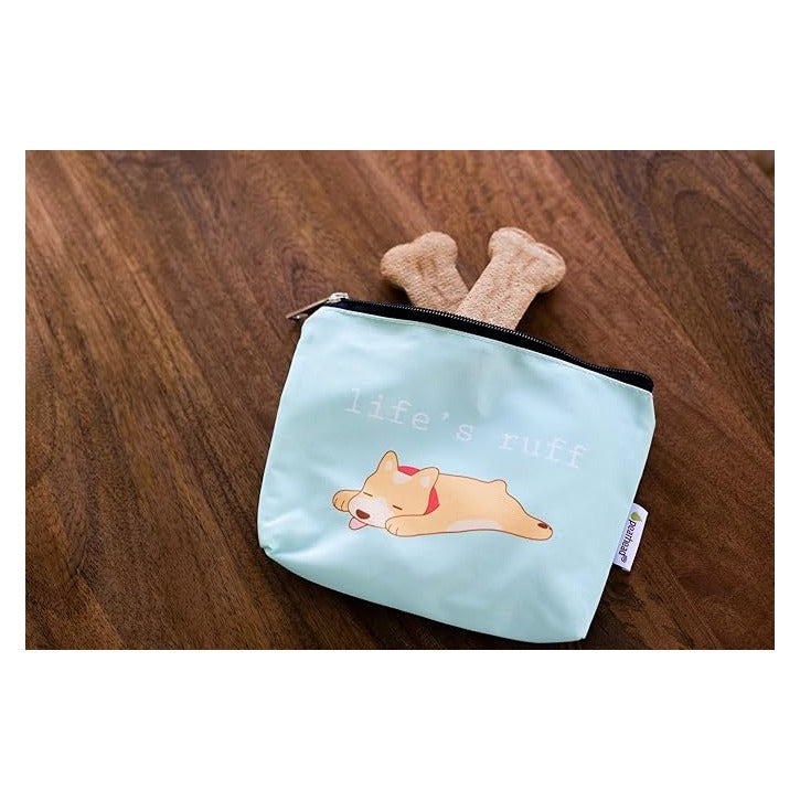 Mommy and Baby Things Pouch Set, Canvas Zipper Organizer Bags for Diaper Bag and Travel, Cosmetic and Makeup Bag for Mom