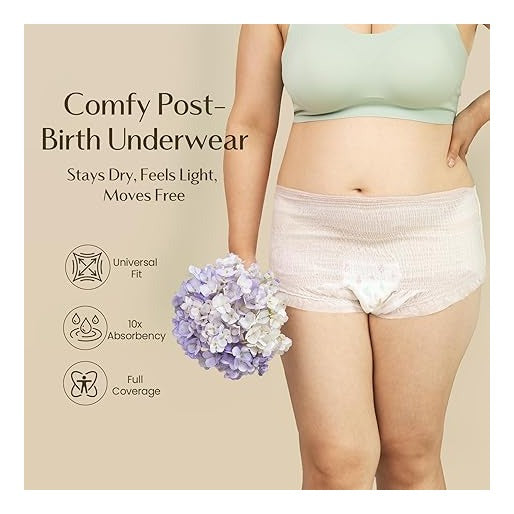 Upgraded Postpartum Recovery Essentials Care Kit for Mom & Baby, Includes Peri Bottle, Soothing Foam, Self-Absorbent Disposable Underwear, Hot&Cold Packs, Soothing Liners, Baby Outfits Set