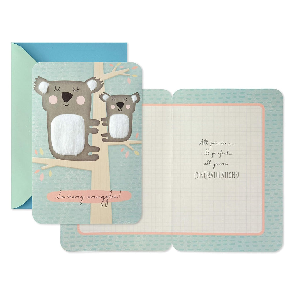Baby Shower Card for New Parents (Koalas, So Many Snuggles) Welcome New Baby, Congratulations, Gender Reveal