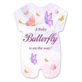 Butterfly Girl Baby Shower Invitations, Purple Butterfly Baby Shower Party Shaped Invitations Fill-in Baby Shower Invites (20 Invitation Cards with Envelopes)