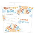 25 Sets Baby Shower Party Invitations with Envelopes baby in bloom Cute Invitation Paper Cards Fill-In Invites for Birthday Gender Reveal Party Supplies